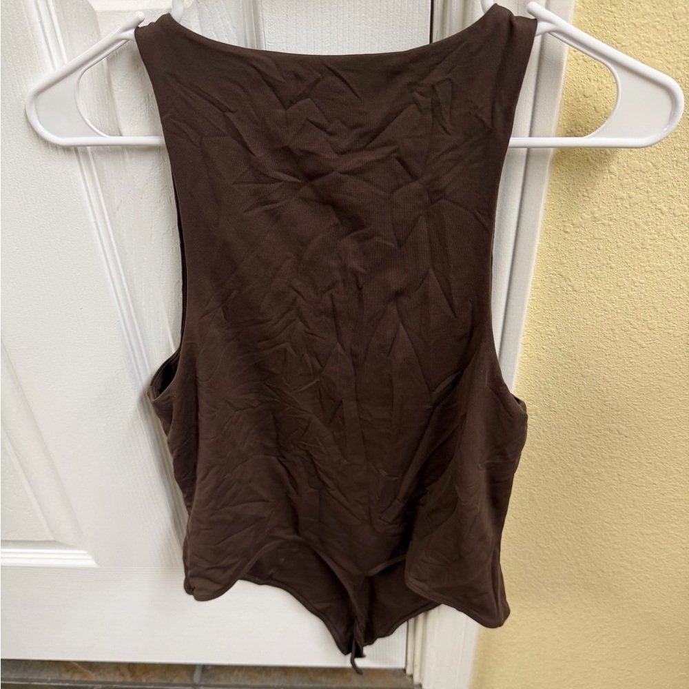 Babaton Chocolate Brown Bodysuit - Picture 4 of 4